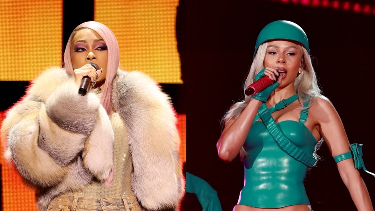 Monica ‌performs onstage during the Brandy and Monica 