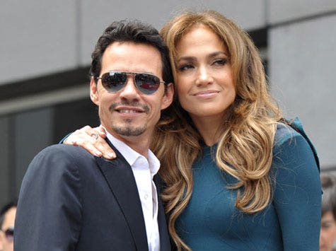 Marc Anthony and Jennifer Lopez