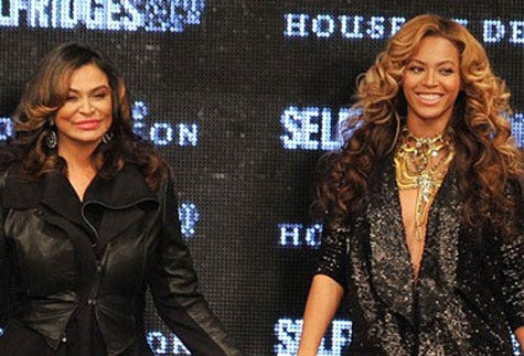 Tina Knowles and Beyoncé