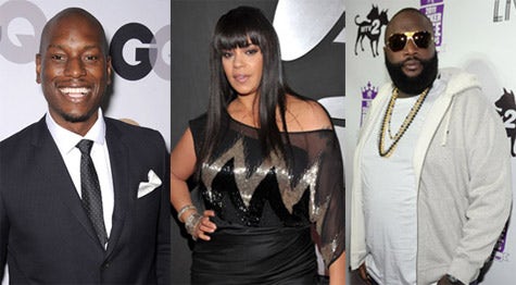 Tyrese, Faith Evans, and Rick Ross