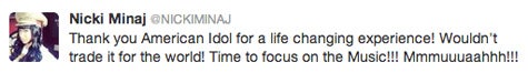 Nicki Minaj Tweet
