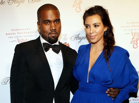 Kanye West and Kim Kardashian