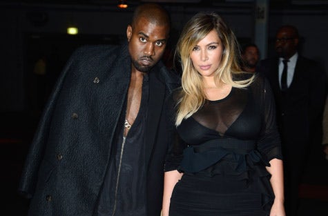 Kanye West and Kim Kardashian