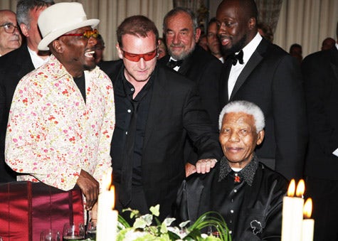Wyclef Jean and Nelson Mandela