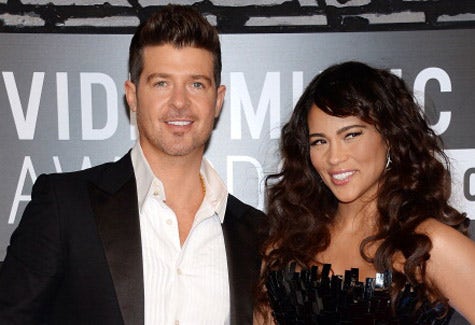 Robin Thicke and Paula Patton