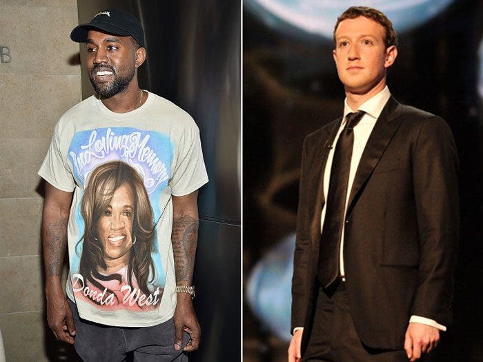 Kanye West Asks Facebook's Mark Zuckerberg for 1 Billion