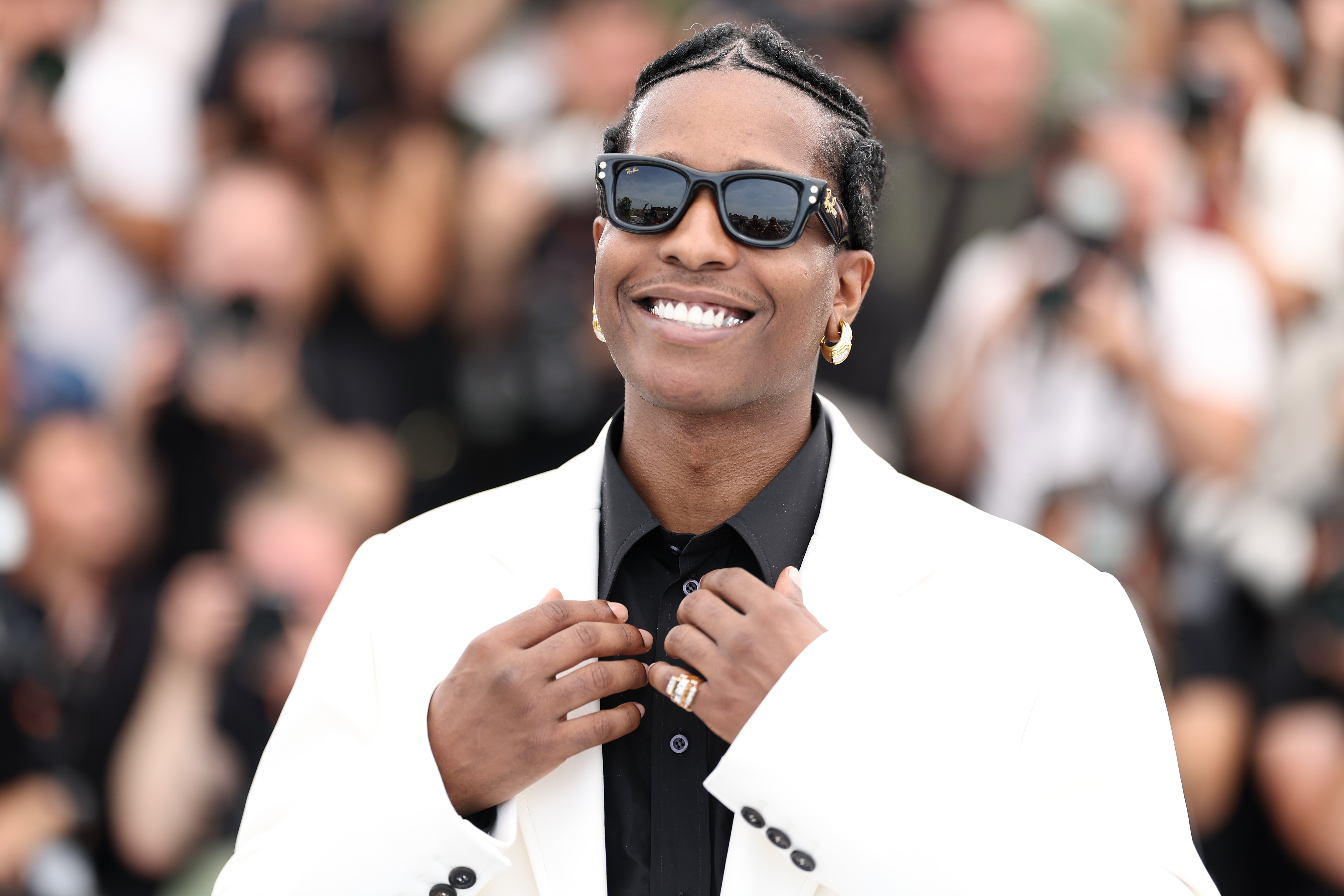 最終値下 HAIDER ACKERMANN ベロアストール ASAP Rocky 最終値下