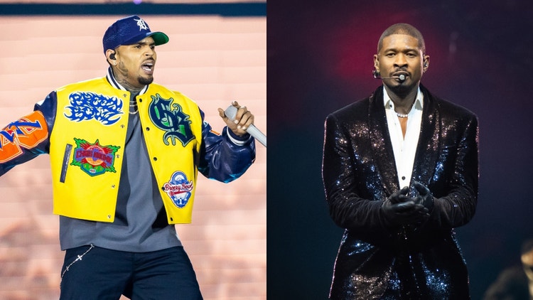 Chris Brown Gives Usher His Flowers During Atlanta “Breezy Bowl Tour” Stop: "He's The Greatest"