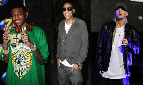 Soulja Boy, Jay-Z, and Eminem