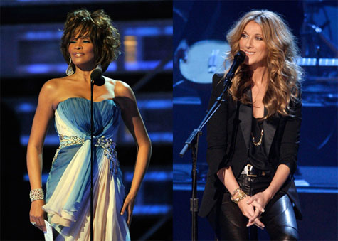 Whitney Houston and Celine Dion