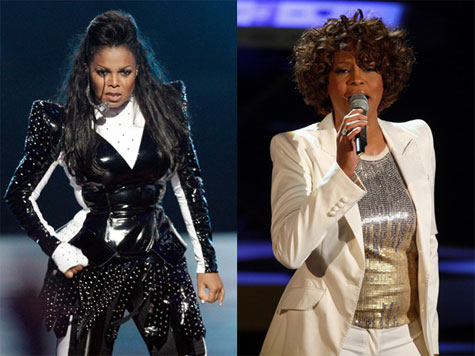 Janet Jackson and Whitney Houston