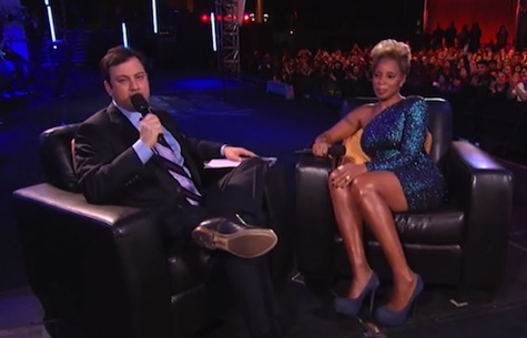 Jimmy Kimmel and Mary J. Blige