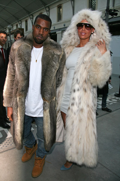Kanye West & Amber Rose: Fur Coat Couple: Photo 2410616