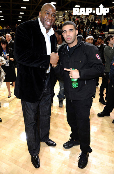 Magic Johnson and Drake