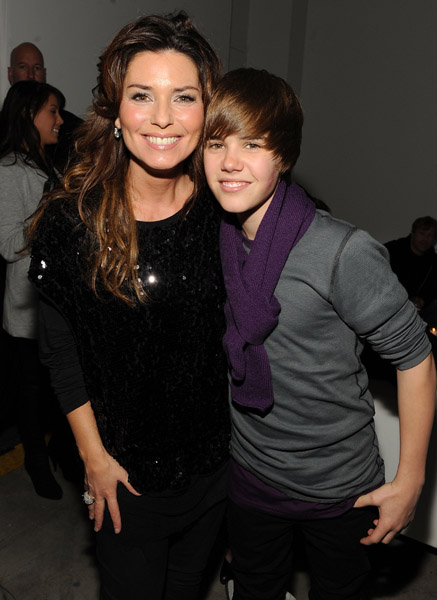 Shania Twain and Justin Bieber