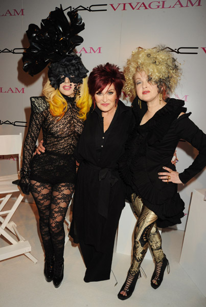 Lady Gaga, Sharon Osbourne, and Cyndi Lauper
