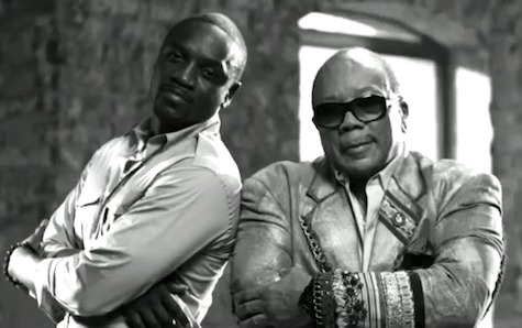 Akon and Quincy Jones