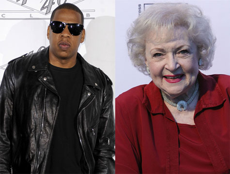Jay-Z and Betty White