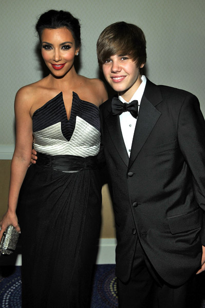 Kim Kardashian and Justin Bieber