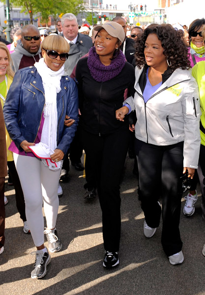 Mary J. Blige, Jennifer Hudson, and Oprah
