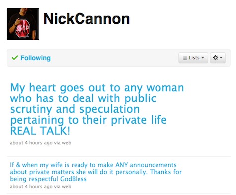Nick Cannon Tweets