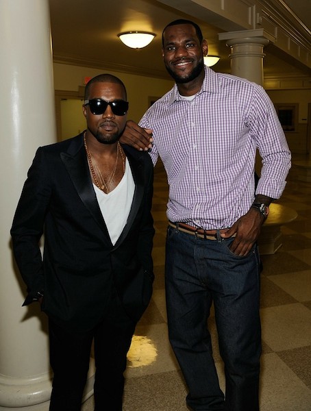Kanye West and LeBron James