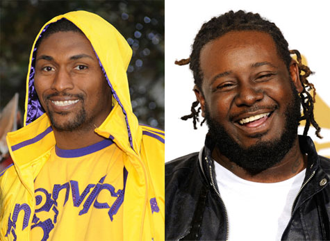 Ron Artest and T-Pain
