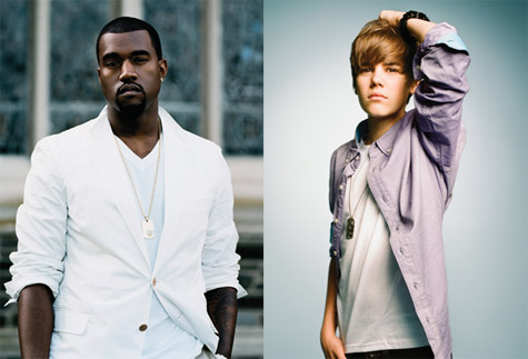 Kanye West and Justin Bieber