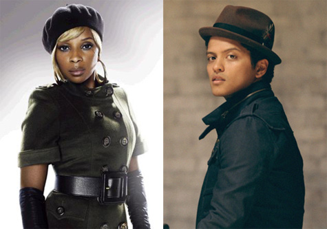 Mary J. Blige and Bruno Mars