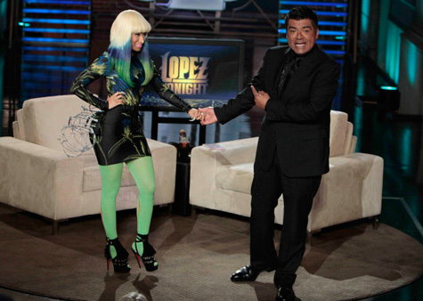 Nicki Minaj and George Lopez