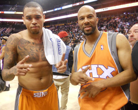 Chris Brown and Common