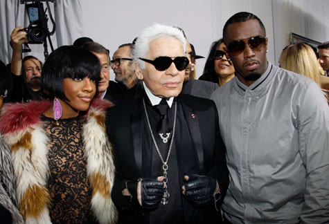 Dawn, Karl Lagerfeld, and Diddy