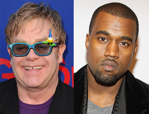 Elton John and Kanye West