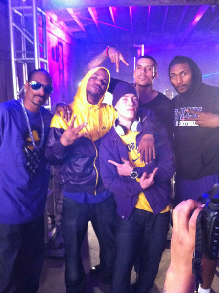 Snoop Dogg, Game, DJ Skee, Matt Barnes, and Ron Artest