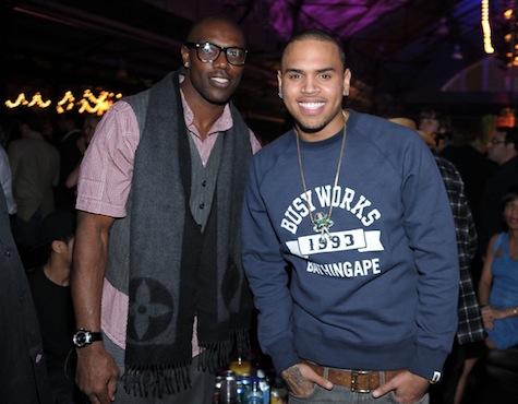 Terrell Owens and Chris Brown
