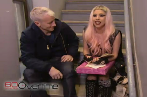 Anderson Cooper and Lady Gaga