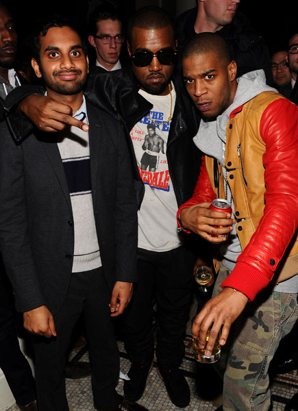 Aziz Ansari, Kanye West, and Kid Cudi