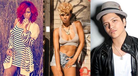 Rihanna, Keri Hilson, and Bruno Mars