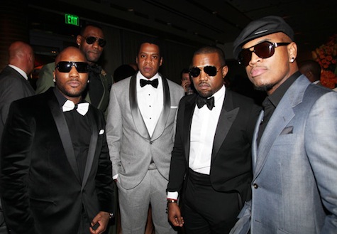 Young Jeezy, LeBron James, Jay-Z, Kanye West, and Ne-Yo