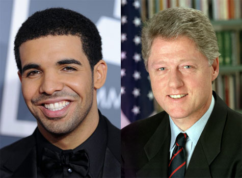 Drake and Bill Clinton