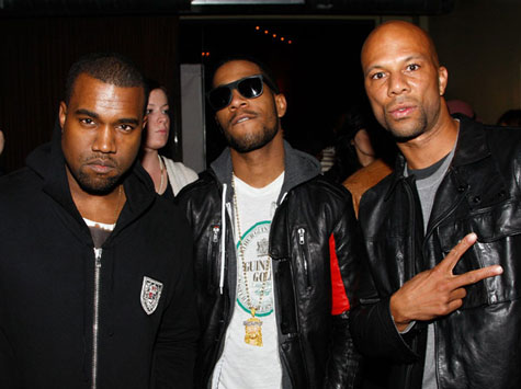 Kanye West, Kid Cudi, and Common