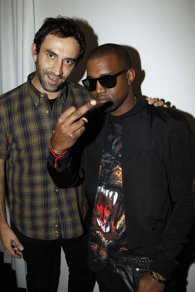 Riccardo Tisci and Kanye West
