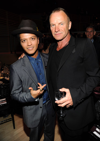 Bruno Mars and Sting