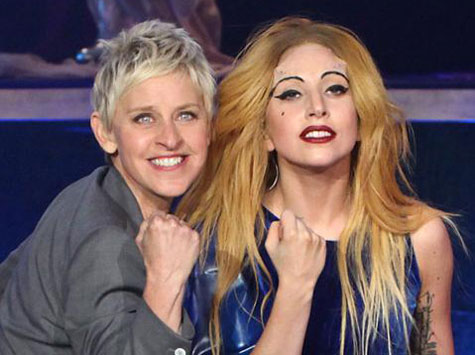 Ellen DeGeneres and Lady Gaga