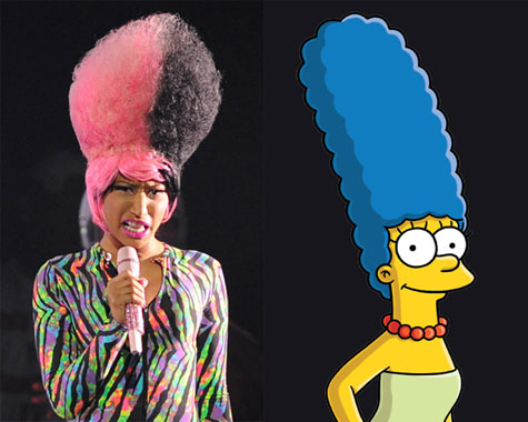 Nicki Minaj and Marge Simpson