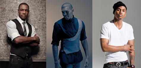Tank, Chris Brown, and Trey Songz