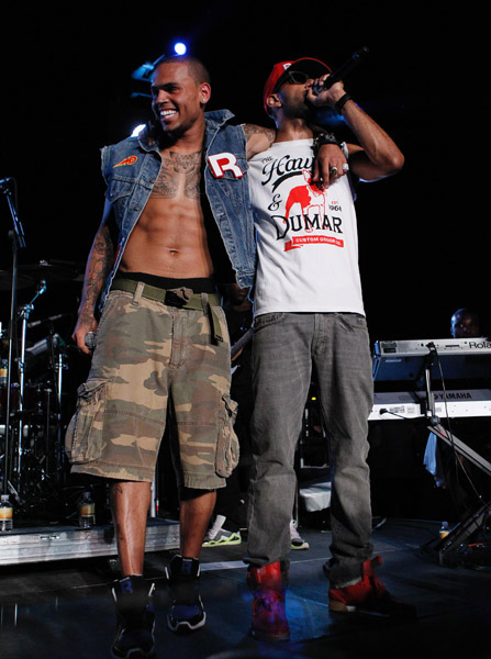 Chris Brown and Swizz Beatz