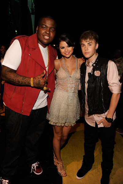 Sean Kingston, Selena Gomez, and Justin Bieber