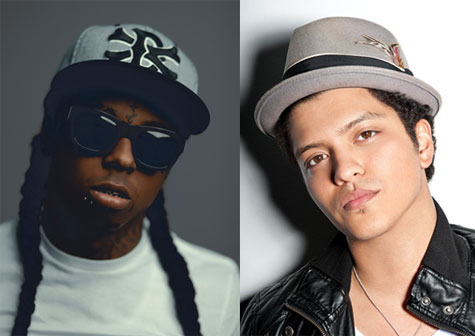 Lil Wayne and Bruno Mars