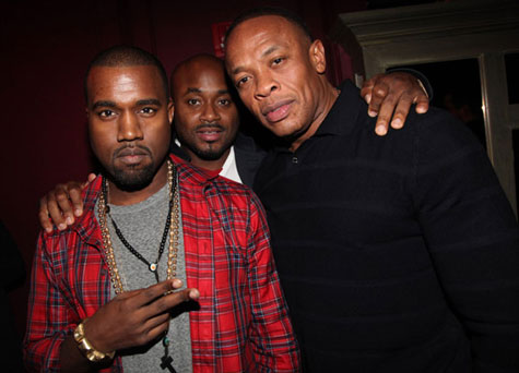 Kanye West, Steve Stoute, and Dr. Dre